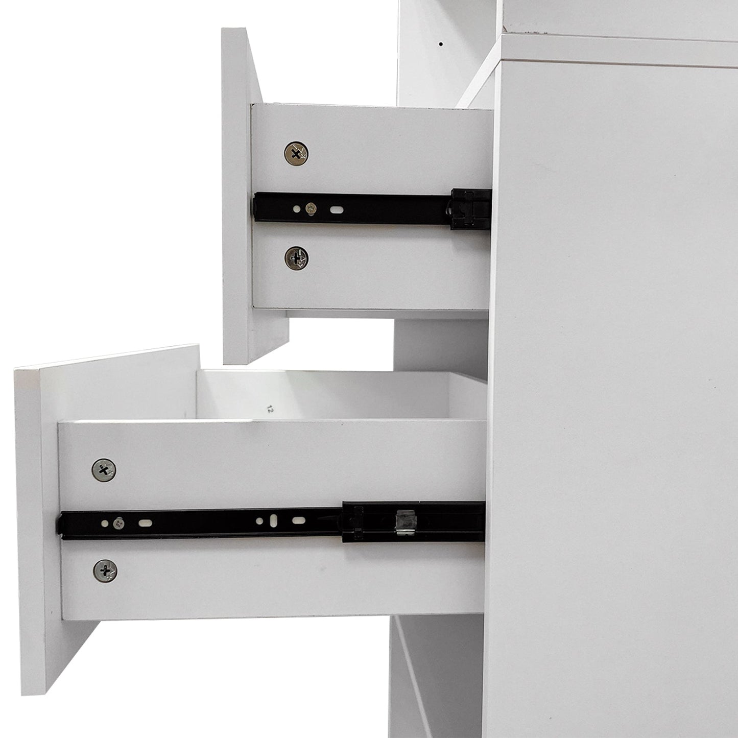 Modular Closet System Wall-Mounted White Wardrobe Organizer