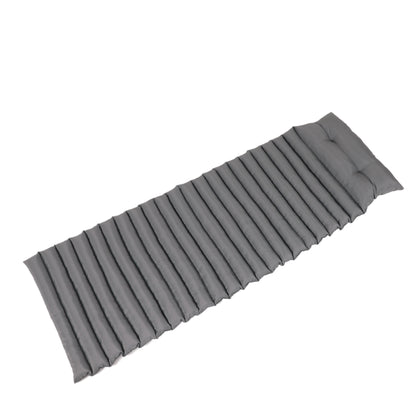 2-Piece Grey Outdoor Chaise Lounge Cushion Set