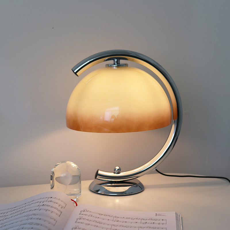 Retro Bauhaus Glass Table Lamp – Decorative Home Light