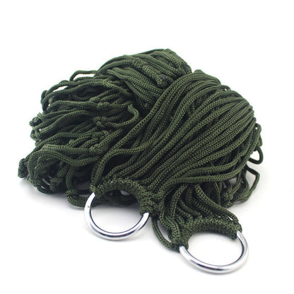 Single-Person Mesh Nylon Hammock - Portable Camping Seat