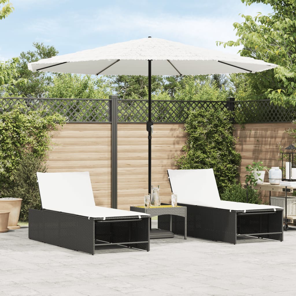 Parasol - Garden Or Patio - With Steel Pole 2.23m