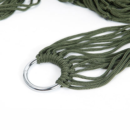 Single-Person Mesh Nylon Hammock - Portable Camping Seat