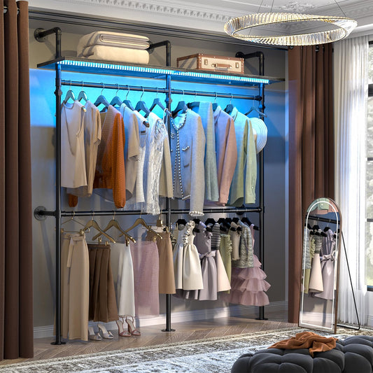 Walk-in Closet System Black Oak