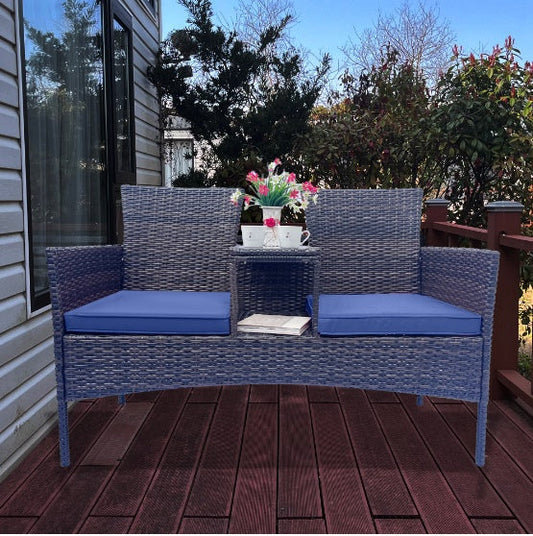 Wicker Terrace Conversation Furniture Set