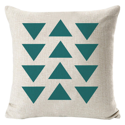 Geometric Striped Cotton Linen Cushion Cover