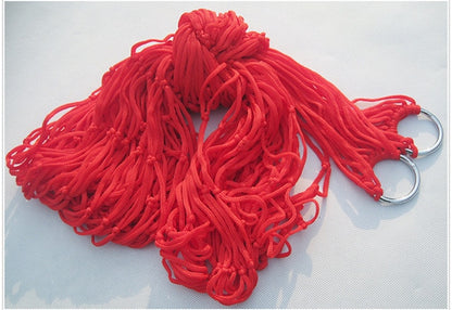 Single-Person Mesh Nylon Hammock - Portable Camping Seat