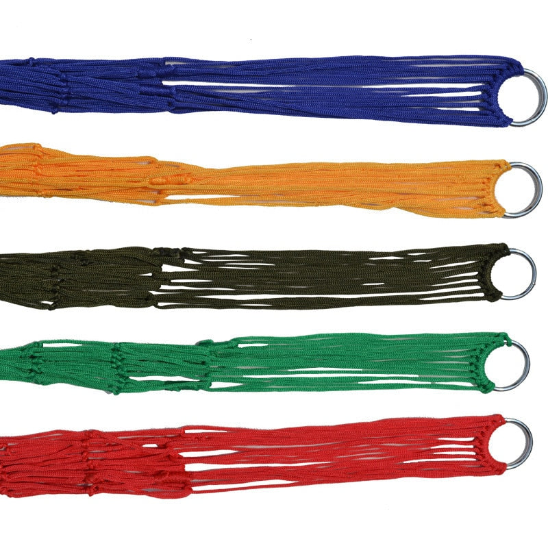 Single-Person Mesh Nylon Hammock - Portable Camping Seat