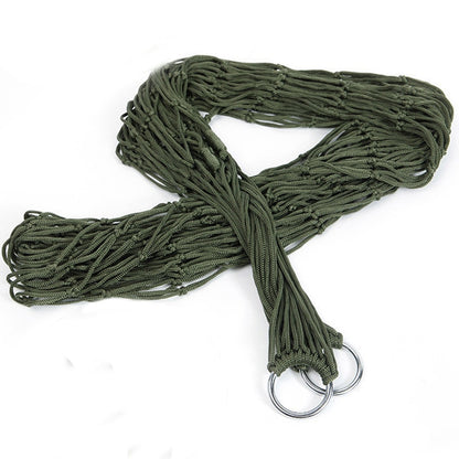 Single-Person Mesh Nylon Hammock - Portable Camping Seat