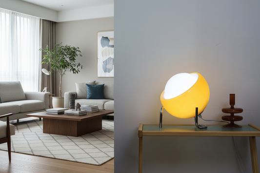 Bauhaus Glass Table Lamp Vintage Bedside Desk Light