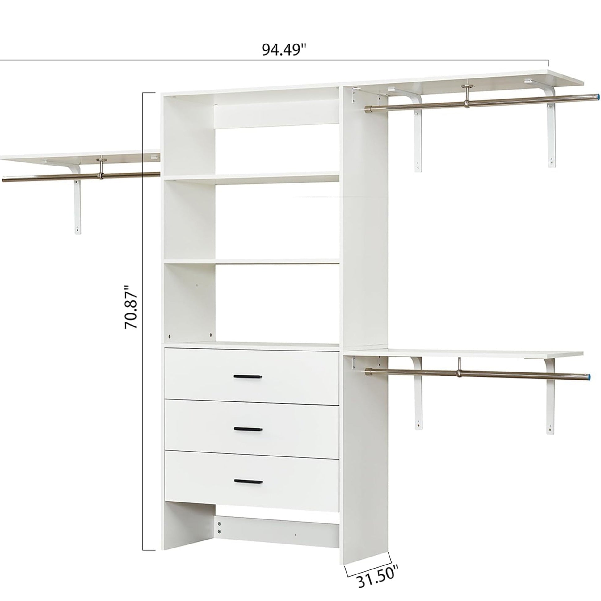 Closet Organizer System - White