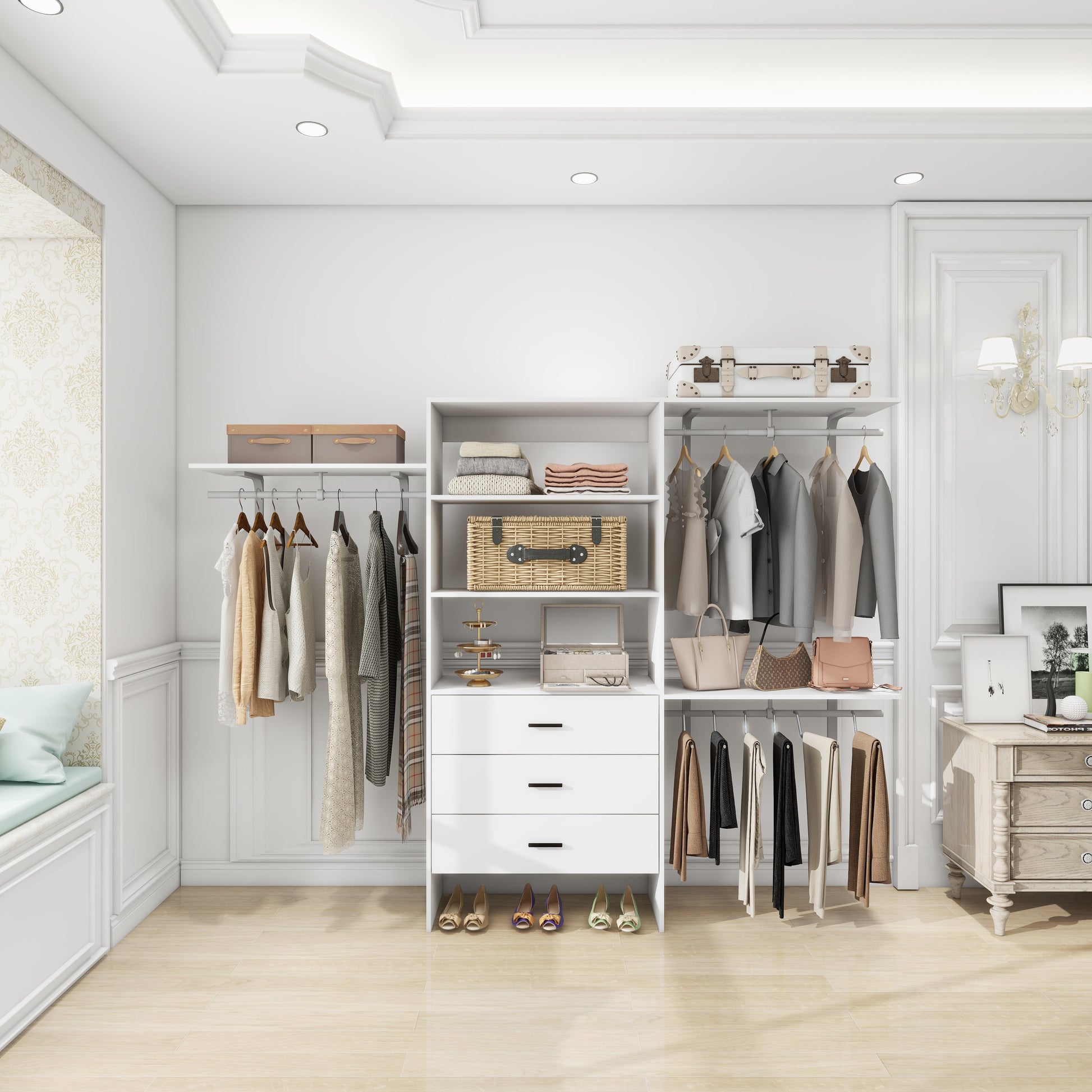 Closet Organizer System - White