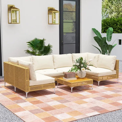 Garden Lounge Set - Patio Corner Furniture - Patio Sofa Set