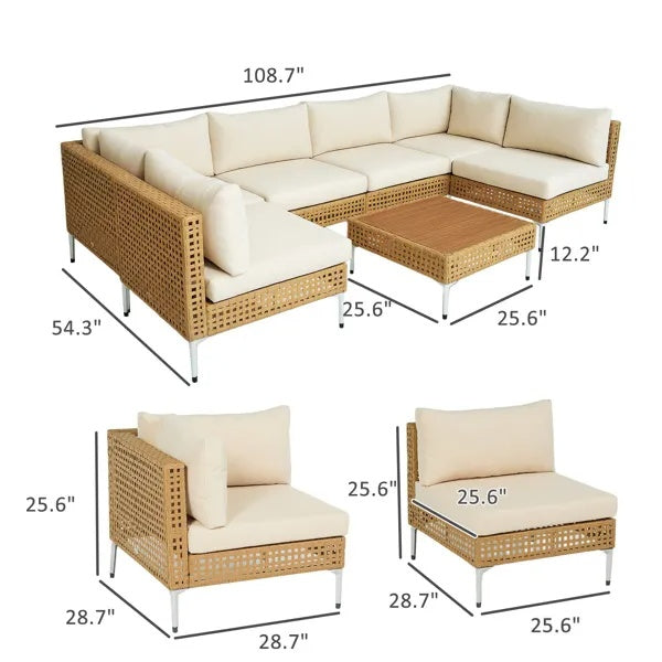 Garden Lounge Set - Patio Corner Furniture - Patio Sofa Set