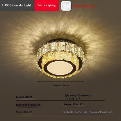 LED Ceiling Light for Hallway Walk-In Closet Modern Flush Mount