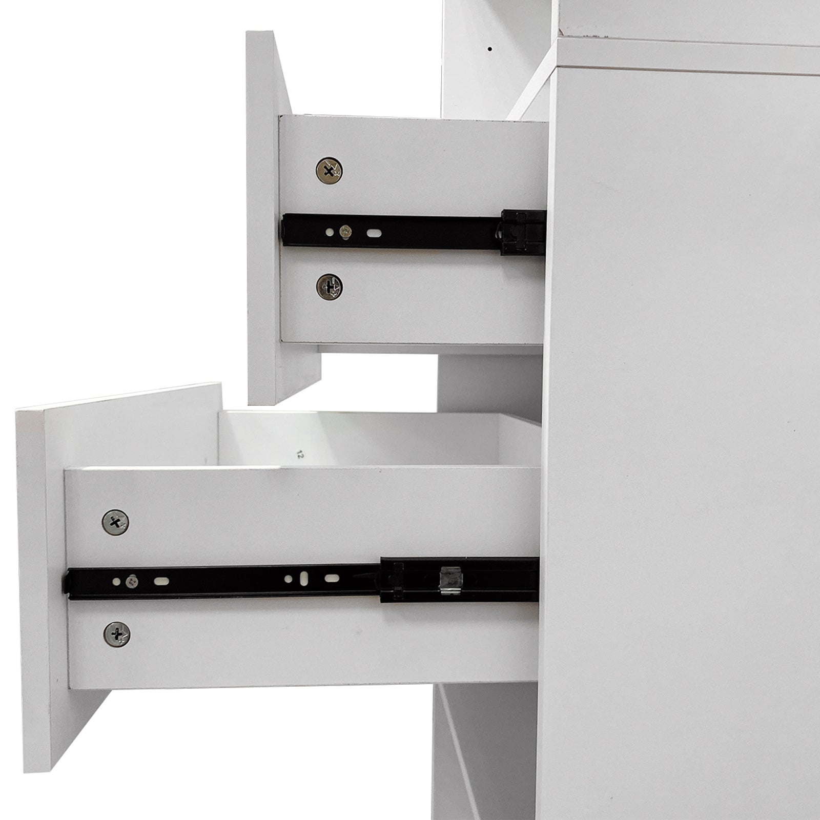 Modular Closet System Wall-Mounted White Wardrobe Organizer