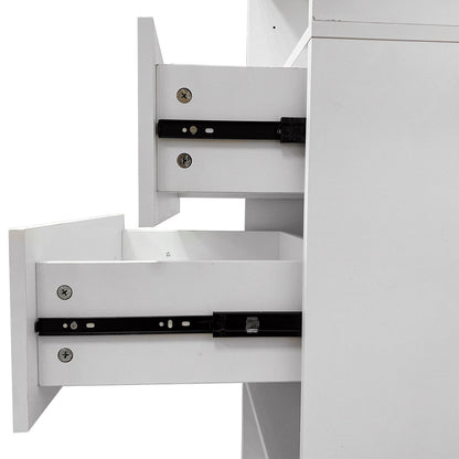 Modular Closet System Wall-Mounted White Wardrobe Organizer