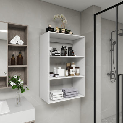 Modular Closet System Wall-Mounted White Wardrobe Organizer