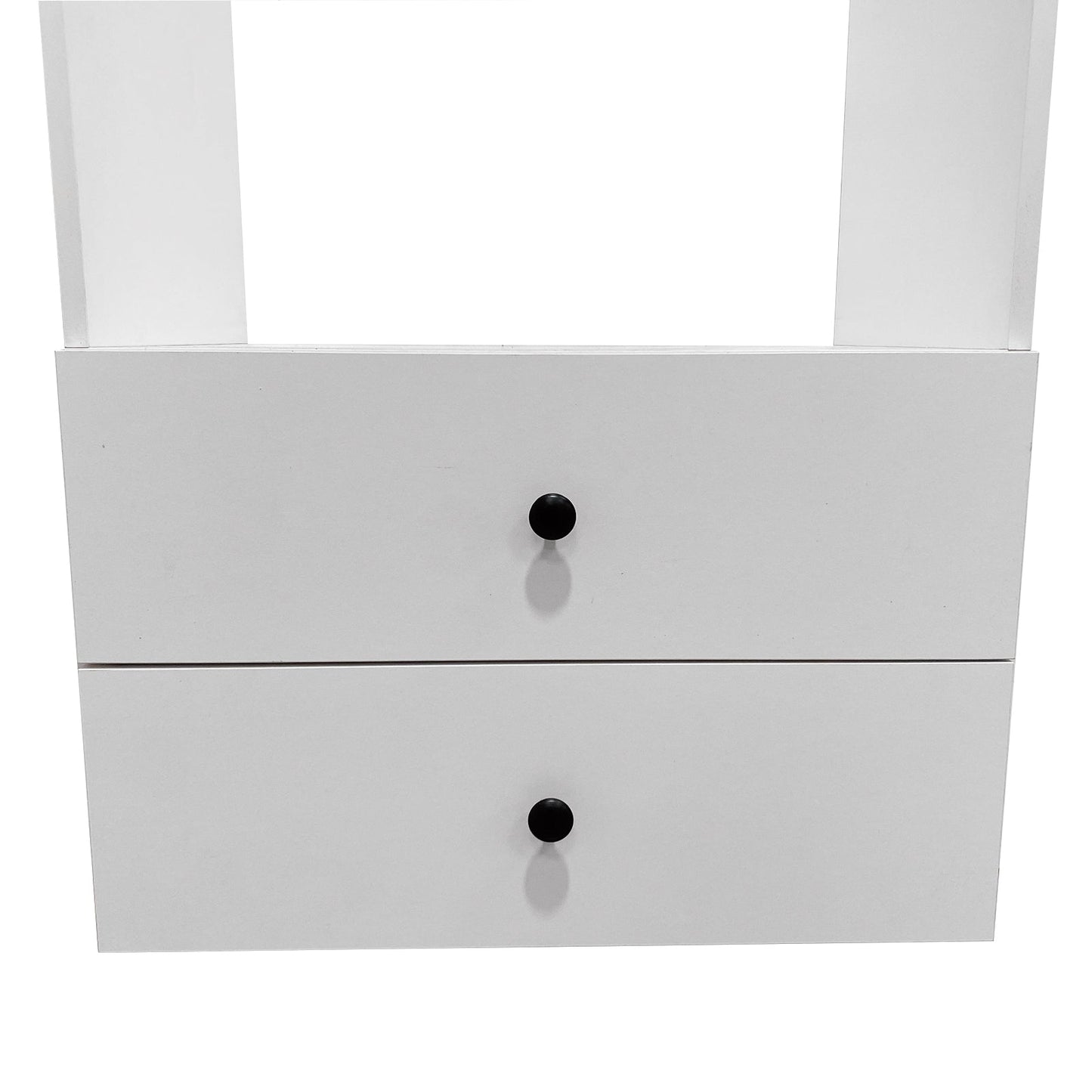 Modular Closet System Wall-Mounted White Wardrobe Organizer