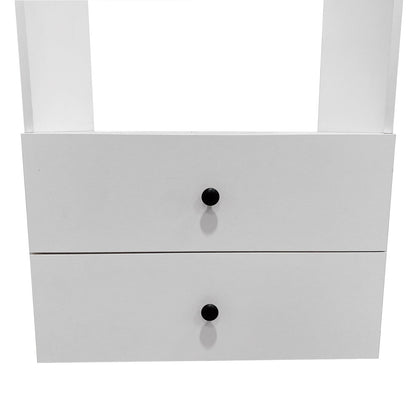 Modular Closet System Wall-Mounted White Wardrobe Organizer