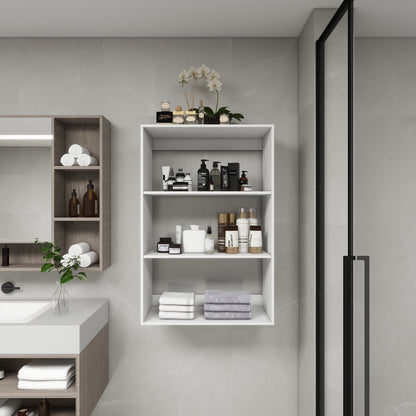 Modular Closet System Wall-Mounted White Wardrobe Organizer