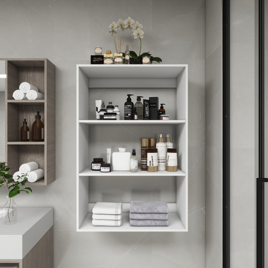 Modular Closet System Wall-Mounted White Wardrobe Organizer
