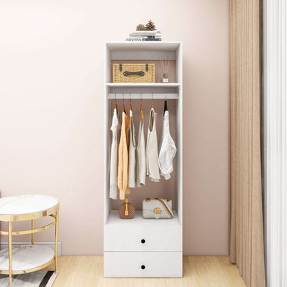 Modular Wooden Closet Organizer System - White