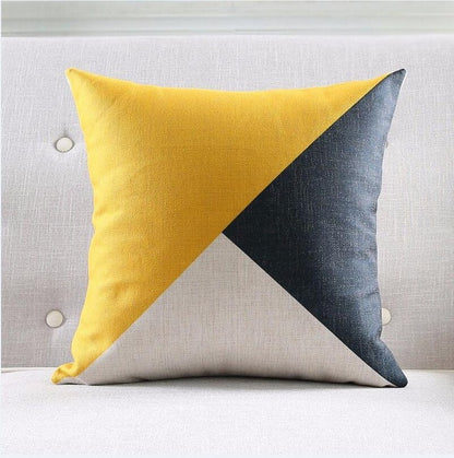 Nordic Linen Throw Pillow Cover Geometric Striped Cushion