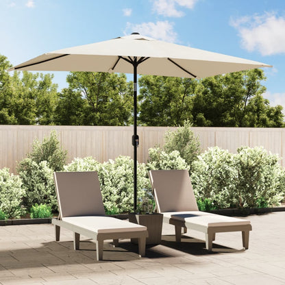 Rectangular Parasol - Sand White