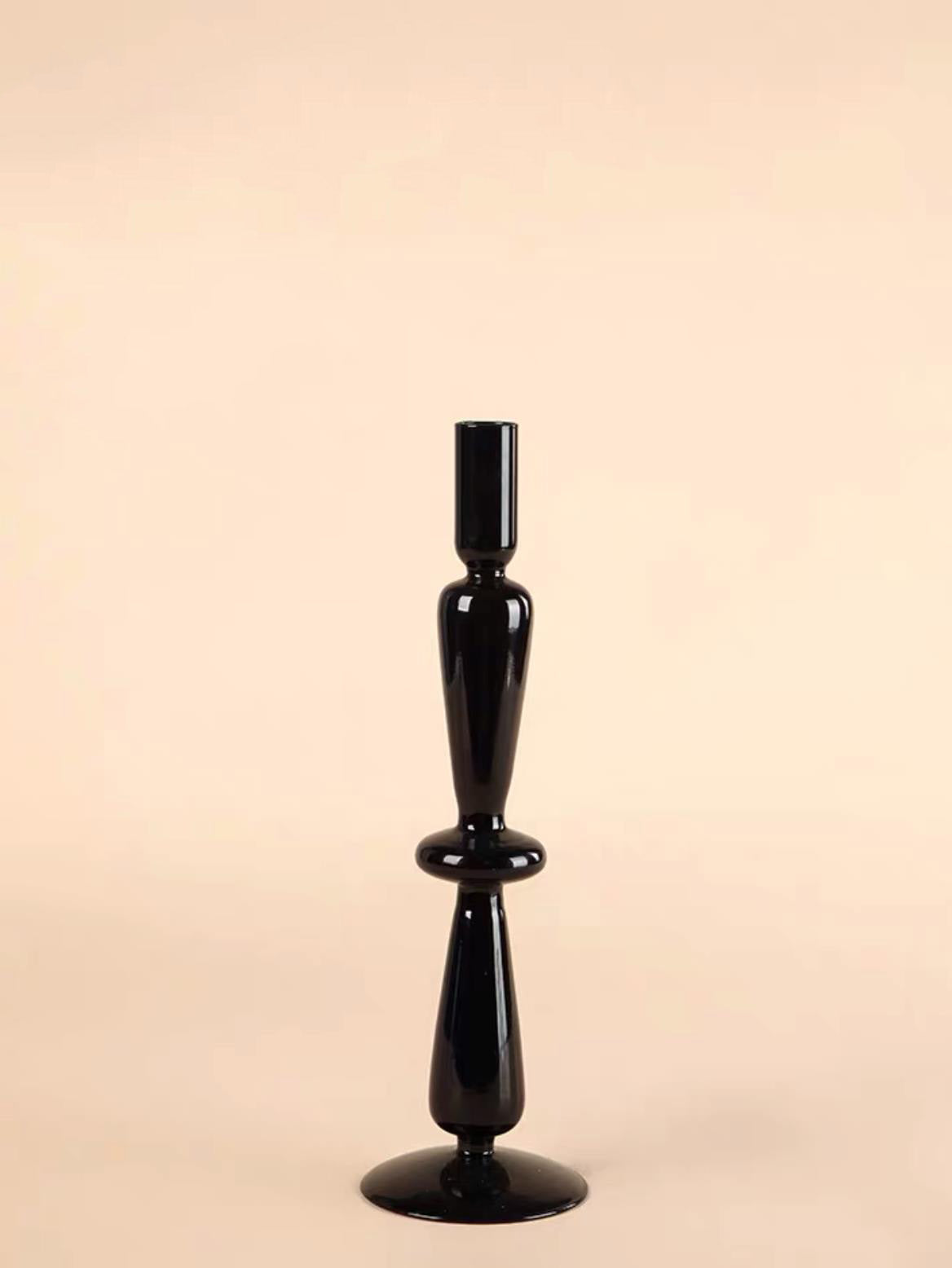 Retro Glass Color Candle Holder