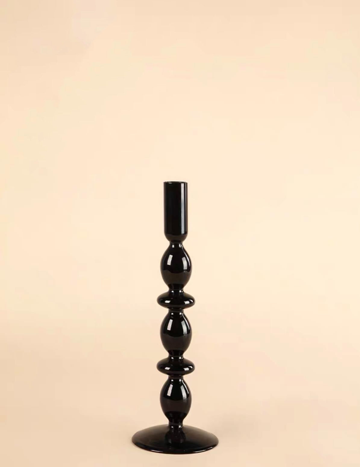 Retro Glass Color Candle Holder