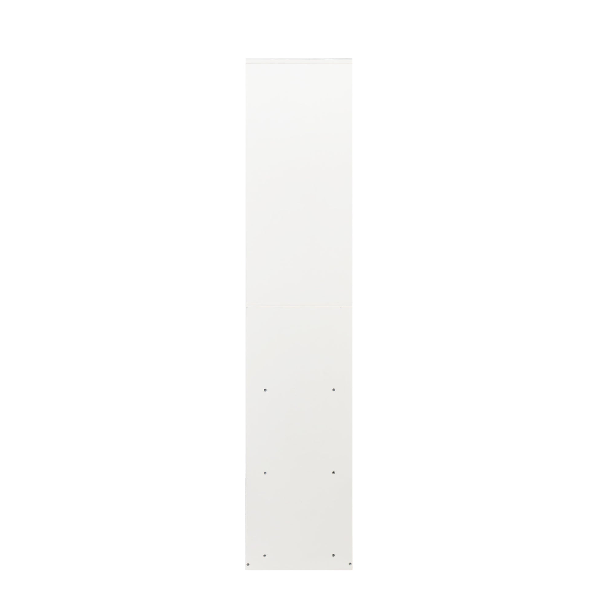 Stand-Alone Wardrobe With 6 Open Shelves For Walk-In Closet - White