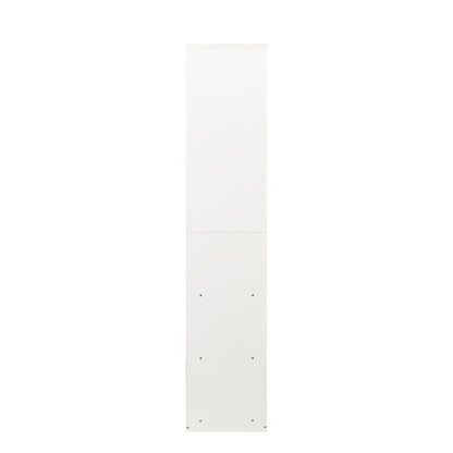 Stand-Alone Wardrobe With 6 Open Shelves For Walk-In Closet - White